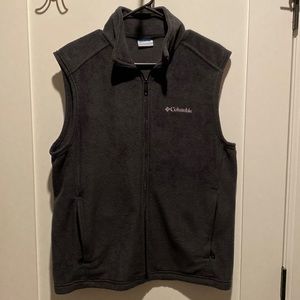 Columbia Black Fleece Zip-Up Vest